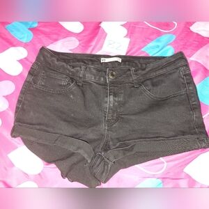 Black Jean shorts
